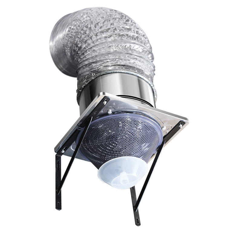 Hotte carrée avec support, capuche à portée simple et puissante avec support pour un usage domestique
