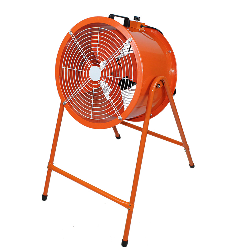 Vente de débit post-vitesse à grande vitesse à vitesse à vitesse axiale, support mobile ventilateur d'échappement haute puissance industriel